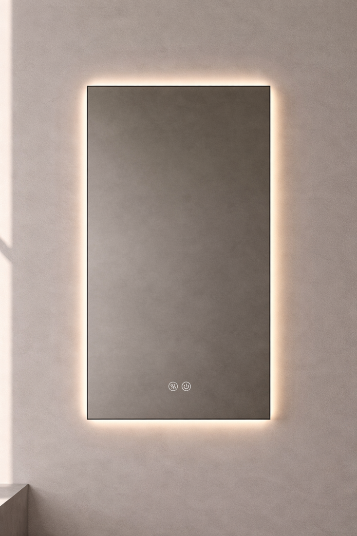 Slika od LED OGLEDALO SA RAMOM 60X100 CM