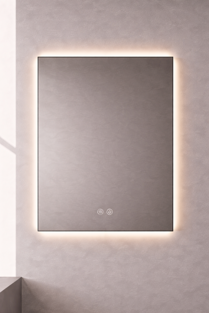 Slika od LED OGLEDALO SA RAMOM 70X80 CM