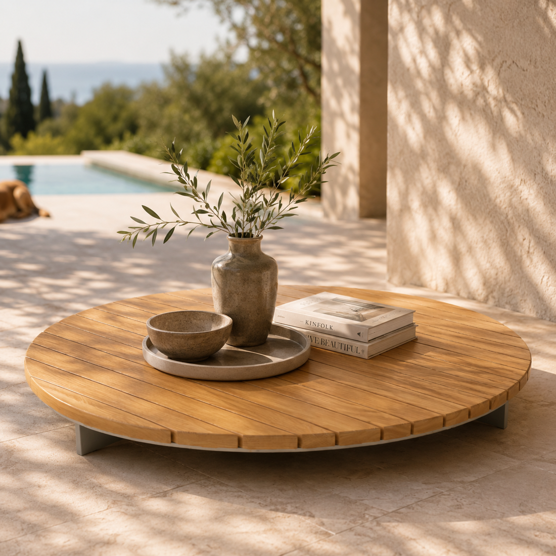 Slika od ROBBY KLUB STO TEAK FI 85 X h14 CM