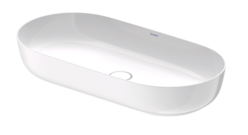 Slika od Luv Washbowl  800 x 400 mm, without Overflow, without Faucet hole, Ground, White High Gloss